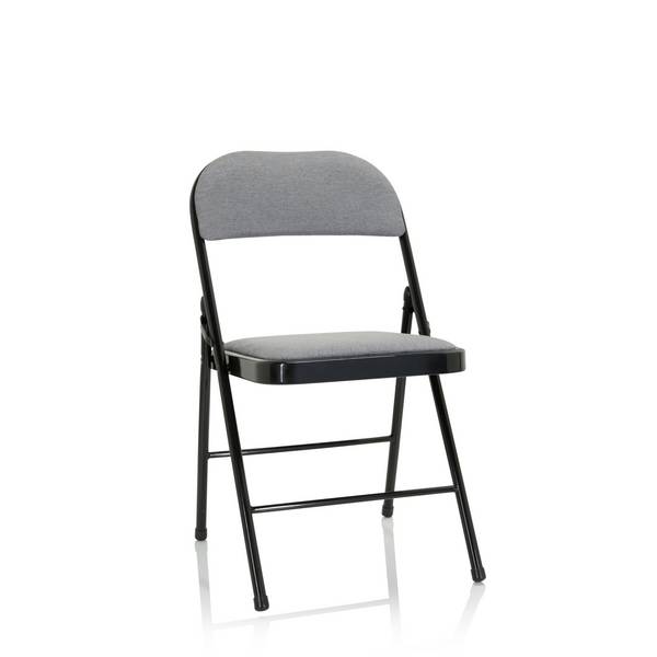 Konferenzstuhl Besucherstuhl Klappstuhl TUDELA II Stoff hellgrau hjh OFFICE