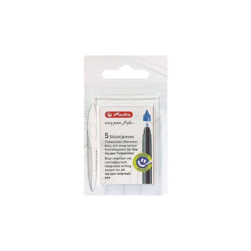 HERLITZ - my.pen Tintenrollerminen blau 1.0 mm 5 St.-0