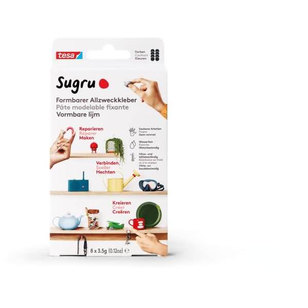 Allzweckkleber formbar VE=8 Stück (8x3,5 g) schwarz