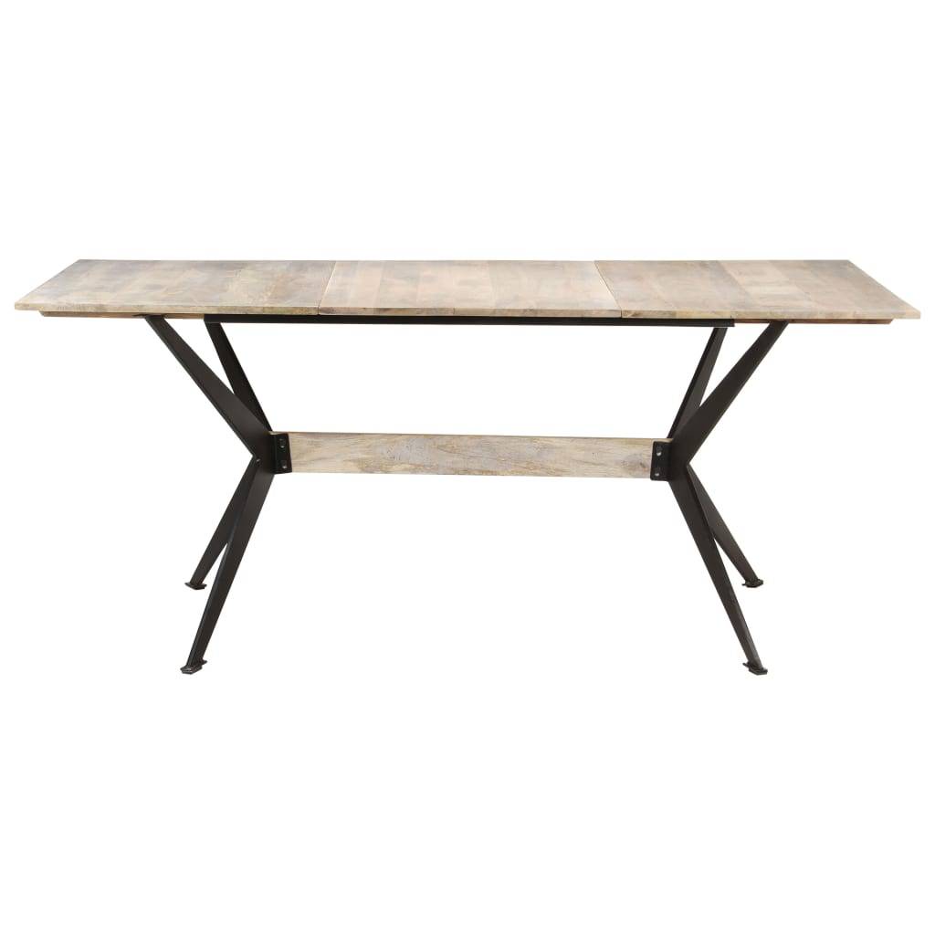 vidaXL Esstisch 180x90x76 cm Massivholz Mango-1