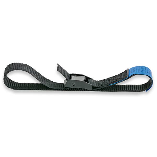 SAFETEX Zurrgurt "Blackline" mit Klemmschloss (WLL 250kg | 1-teilig | 25,0mm Bandbreite | Länge 2,00m) - schwarz-0