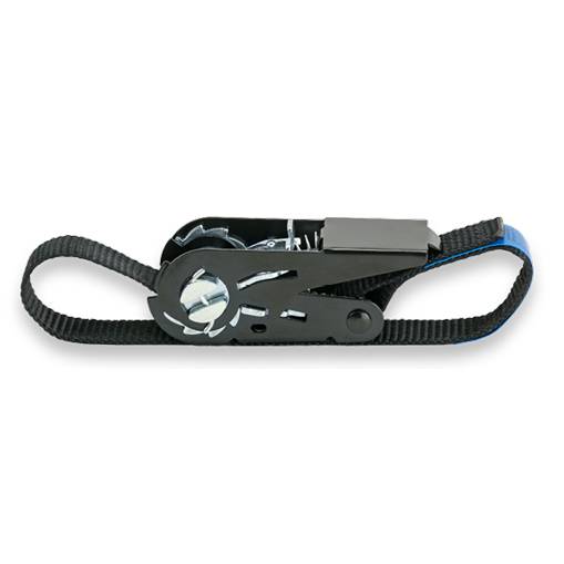 SAFETEX Zurrgurt "Blackline" mit Druckratsche (WLL 800kg | 1-teilig | 25,0mm Bandbreite | Länge 6,00m) - schwarz-0