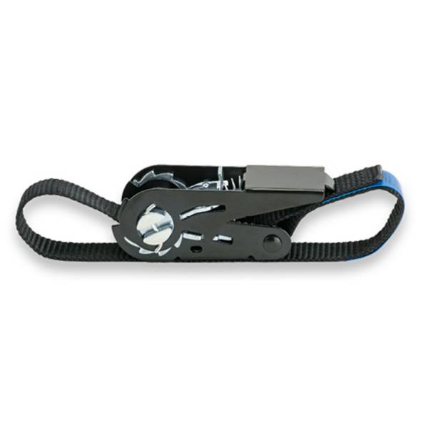 SAFETEX Zurrgurt "Blackline" mit Druckratsche (WLL 800kg | 1-teilig | 25,0mm Bandbreite | Länge 6,00m) - schwarz
