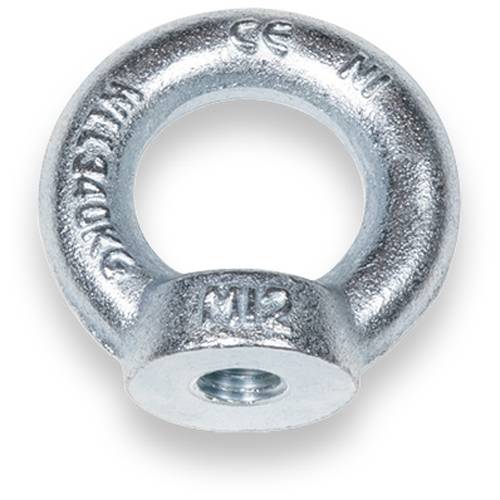 SAFETEX Ringmutter nach DIN 582 (WLL 140kg | Ø M6 | Material aus C15E) - verzinkt-0