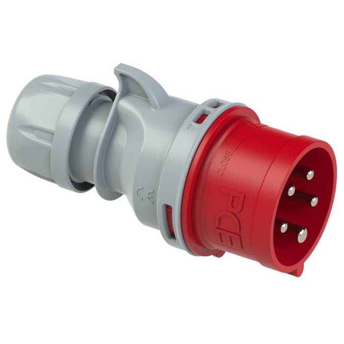 PC ELECTRIC CEE-Phasenwender-Stecker "SHARK TT" mit schraubloser Anschlusstechnik (400V / 16A | 5-polig | IP44) - in-0