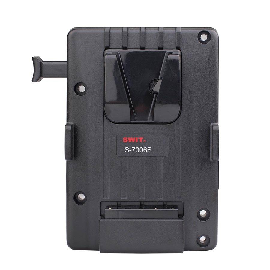 SWIT ELECTRONICS S-7006S - V-Mount Akkuplatte passend für SWIT S-1073F | S-1073H | CM-S73H Monitore (2-pin DC-Anschluss)-0