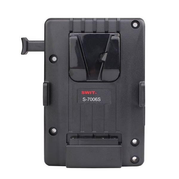 SWIT ELECTRONICS S-7006S - V-Mount Akkuplatte passend für SWIT S-1073F | S-1073H | CM-S73H Monitore (2-pin DC-Anschluss)