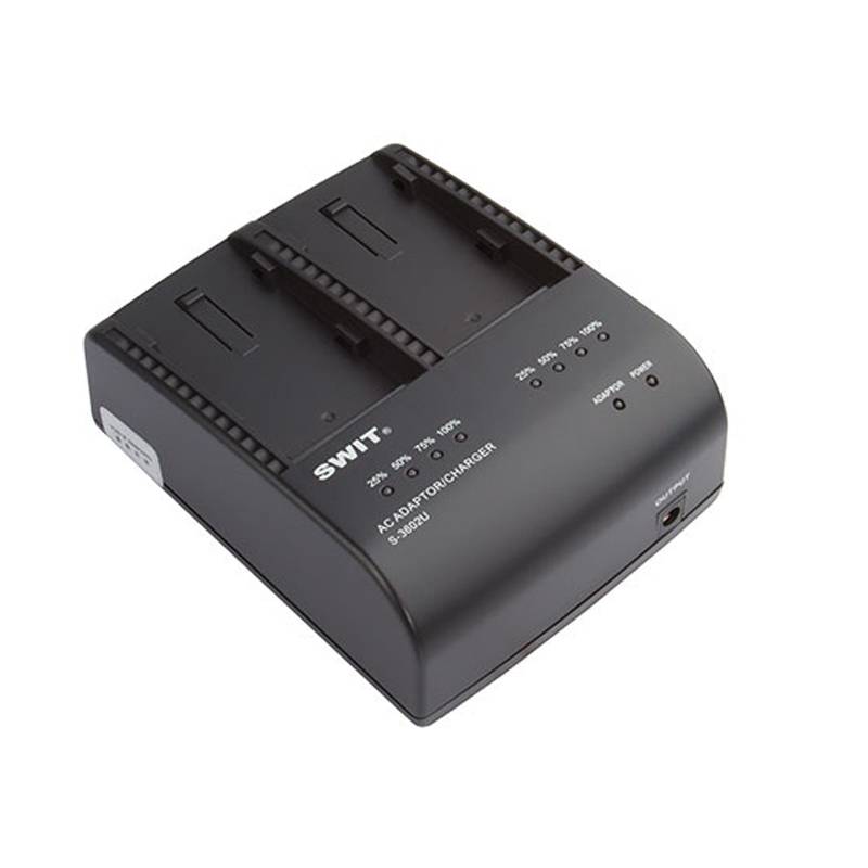 SWIT ELECTRONICS S-3602U - Dual-Ladegerät & Adapter für SWIT LB-SU75 | LB-SU98 und SONY BP-U Series (Ladestrom 2x 2A |-0