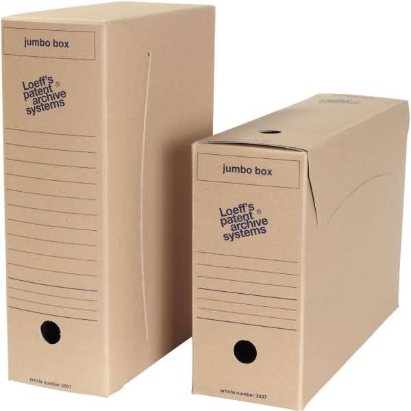 Archivschachtel Jumbo Box 3007 25,7x11,5x37cm Karton 900g/qm braun VE=25 Stück