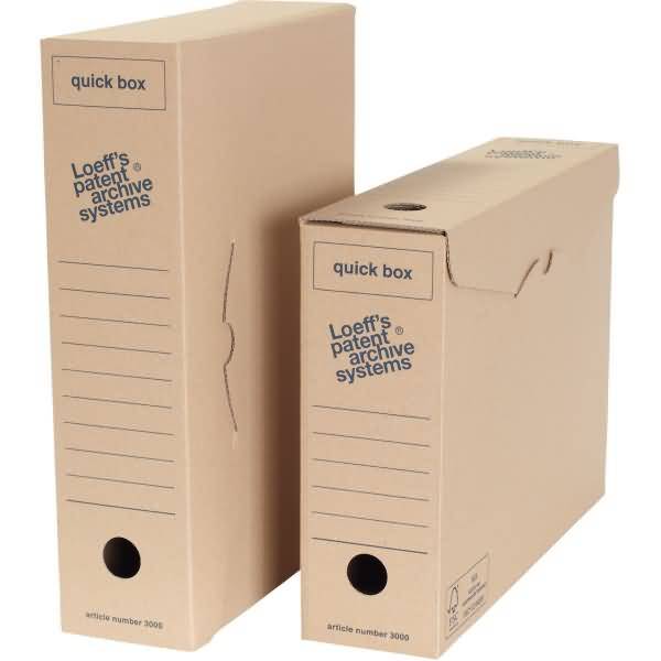 Archivschachtel 3000 A4 24,1x8,3x33,5cm Mikrowellpappe braun VE=50 Stück-0