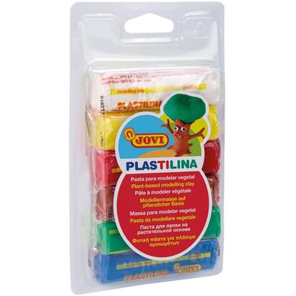 Plastilina Knete VE=6 Farben a 25g Blister-0