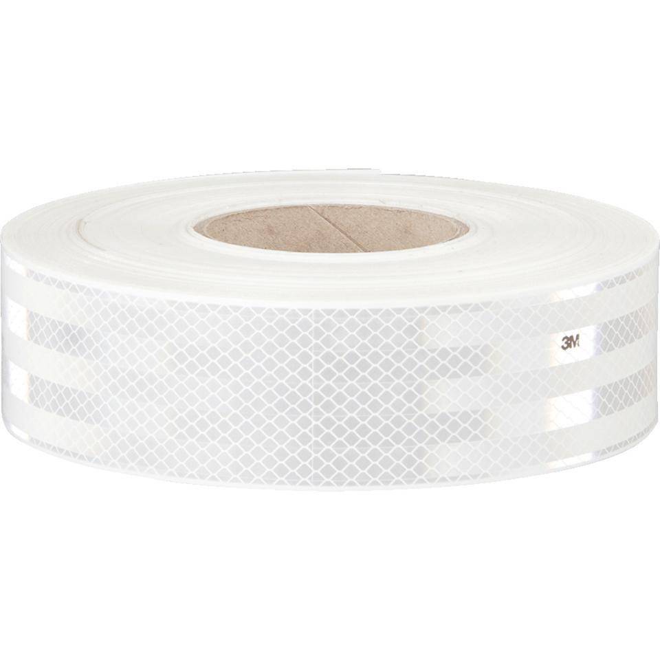 3M™ Konturenmarkierung Serie 983, ECE 104, weiß, Hochleistungsfolie, 55mmx50m/Rolle-0