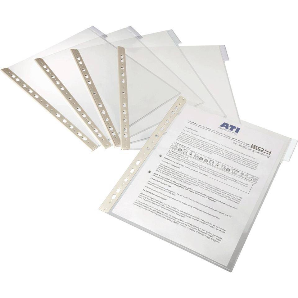 DURABLE FUNCTION Sichttafel-System, transparent, doku.echte Folie, DIN A4, 5/VE-0