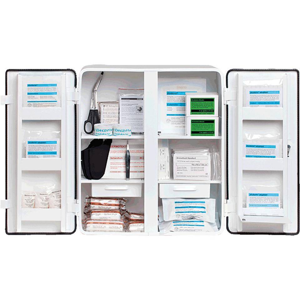 SÖHNGEN® Verbandschrank London, ASR 4.3(DIN 13157), weiß, Stahlblech, 604x462x170mm-1