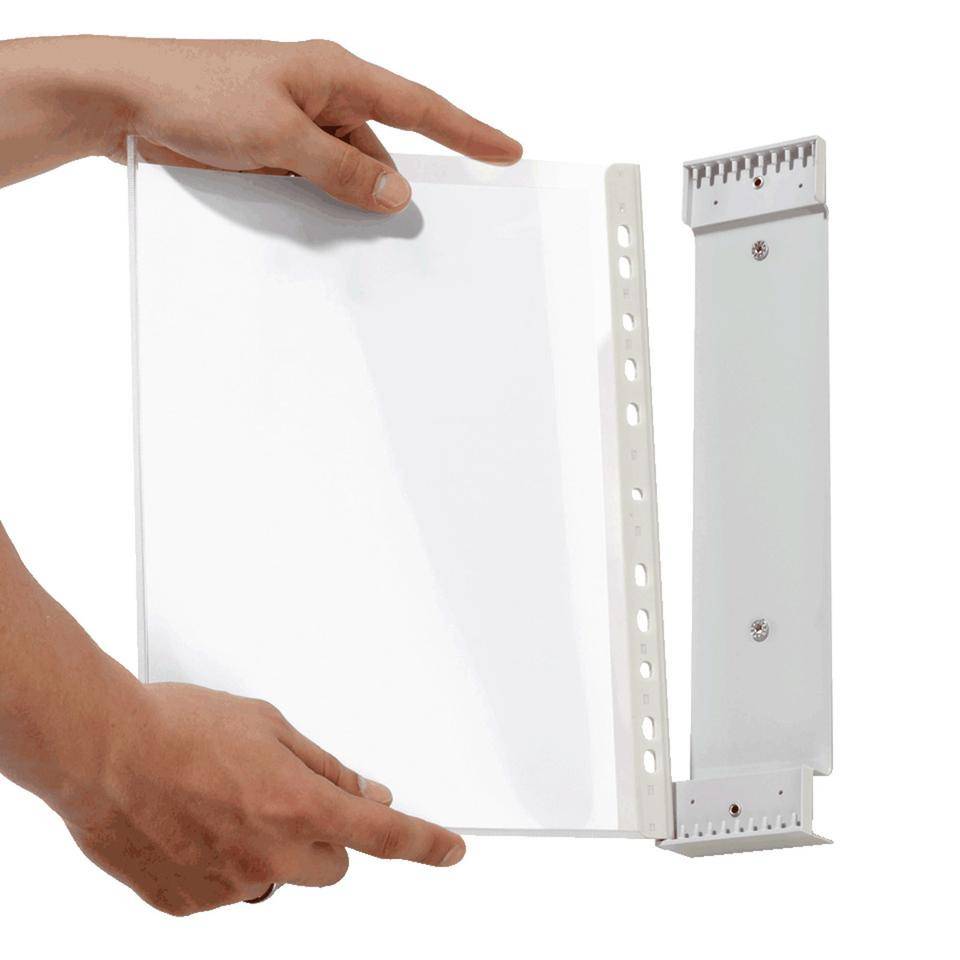 DURABLE FUNCTION Wall 10, Sichttafel-System für 10 Sichttafeln, grau-1