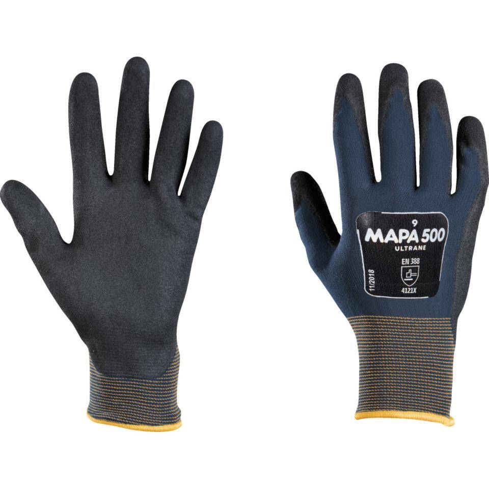 MAPA Handschuh Ultrane 500, Kat.II, schwarz, 250mm, Größe 8-0