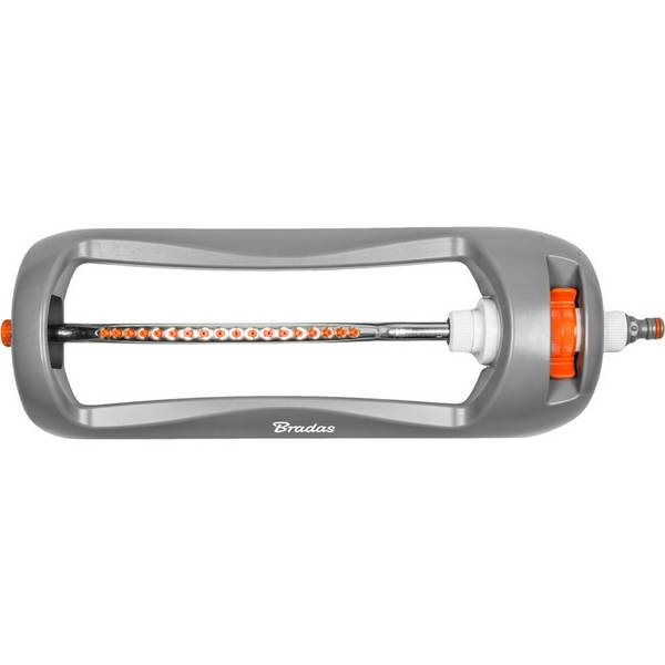 Bradas Viereckregner WHITE LINE, 18 Düsen, grau/orange