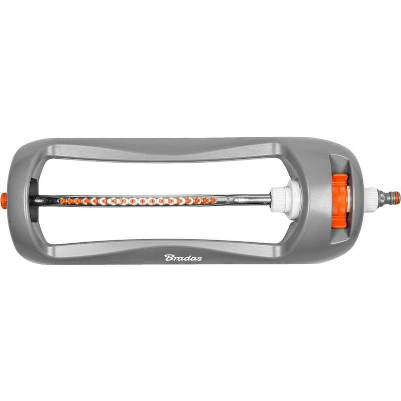 Bradas Viereckregner WHITE LINE, 18 Düsen, grau/orange-0