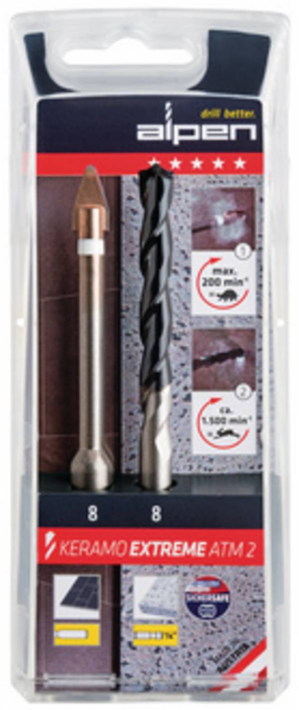 Keramikbohrer Keramo extreme Set D.5mm Gesamt-L.105mm ALPEN
