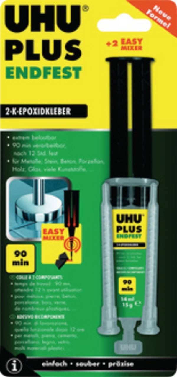 2-Komponenten-Epoxidharzkleber plus endfest Doppelkammerspritze 15g