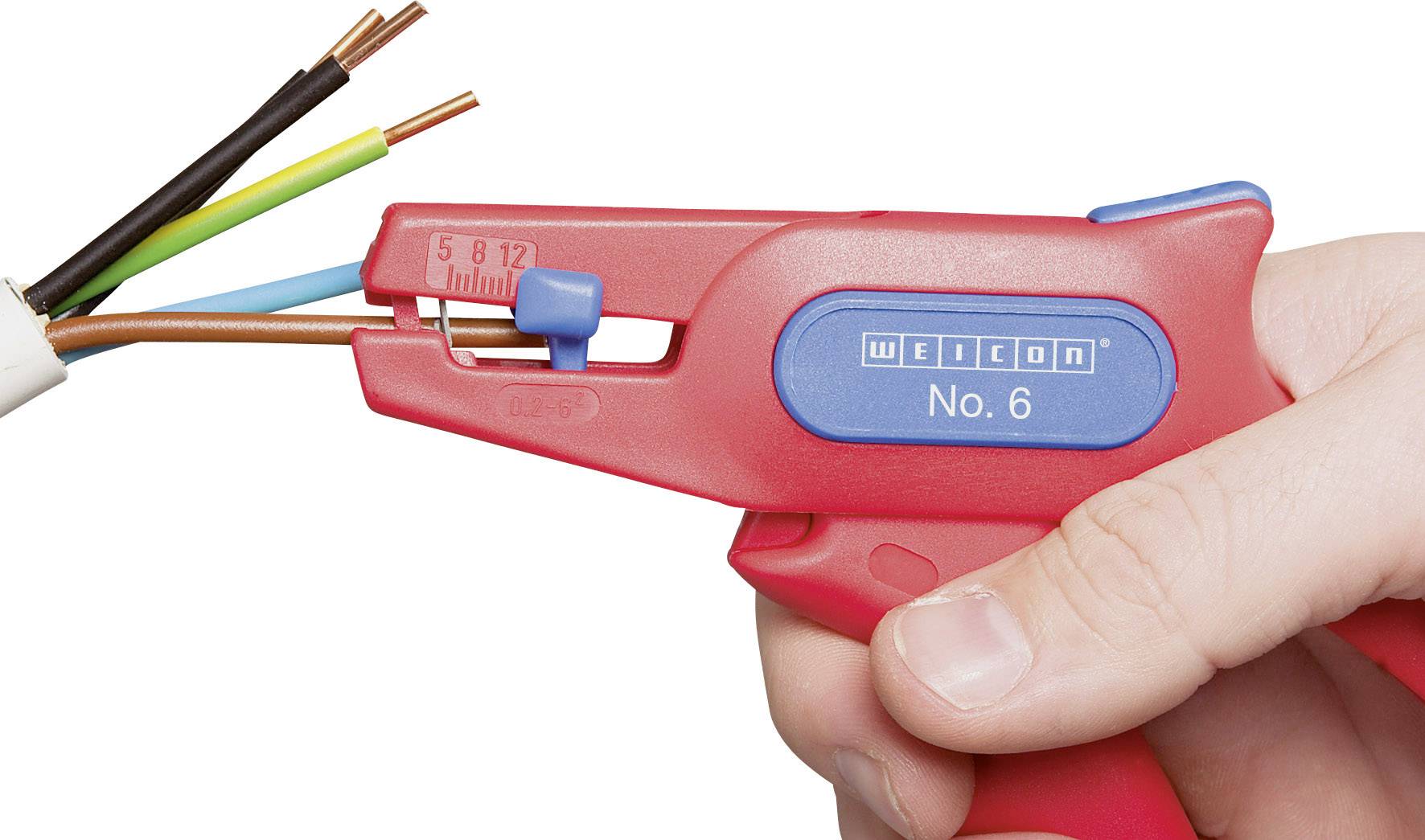 WEICON TOOLS No.6 10014847 VDE-Abisolierzange 0.2 bis 6 mm² 10 bis 24-3