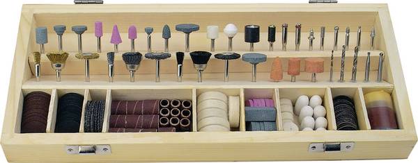 Brüder Mannesmann M92568 Brüder Mannesmann Zubehörset für Multischleifgerät, 200-teilig | M92568 Schaft-Ø 3.2 mm 1 Set