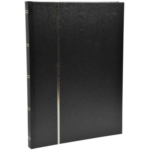 Briefmarkenalbum 16,5x22,5cm 32 Seiten schwarz-1