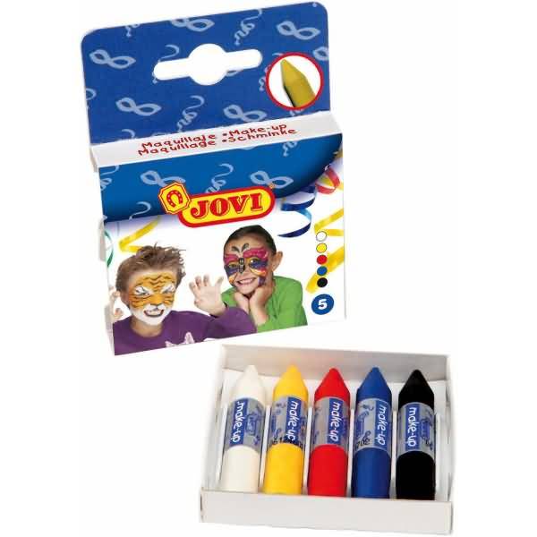 Fasching-Schminke Schminkstifte Etui VE=5 Farben-0