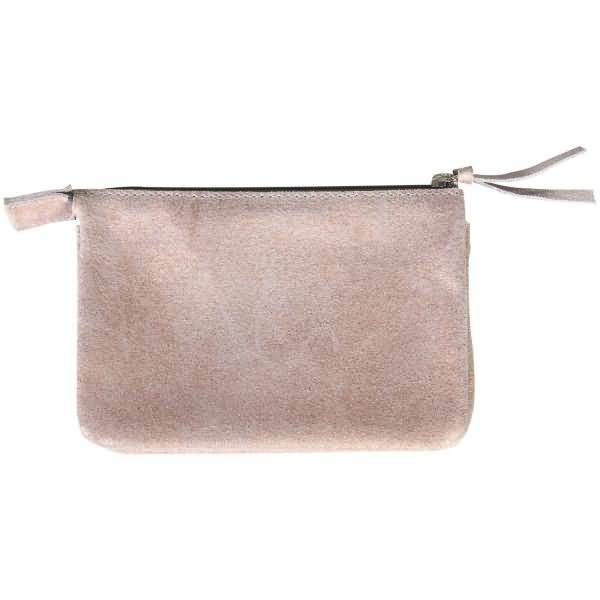 Tasche Feder klein Leder mit 2 Fächern 13x9cm copper-0