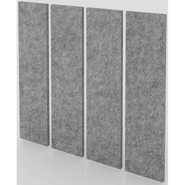 Akustik-Wandpanel 100x25 cm grau-meliert VE=4 Stück-1