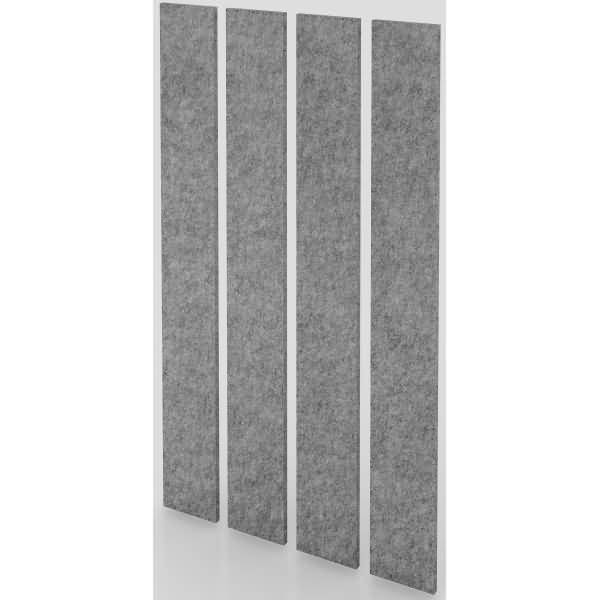 Akustik-Wandpanel 200x25 cm grau-meliert VE=4 Stück-1
