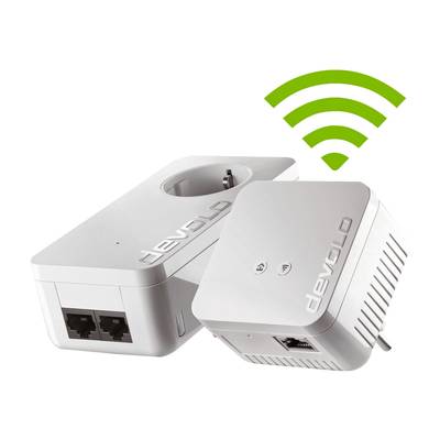 devolo dLAN 550 WiFi Starter Kit, 2er-Bundle, Wireless Access Point, 1x HomePlug AV2 (500Mb/s, 128bit AES)