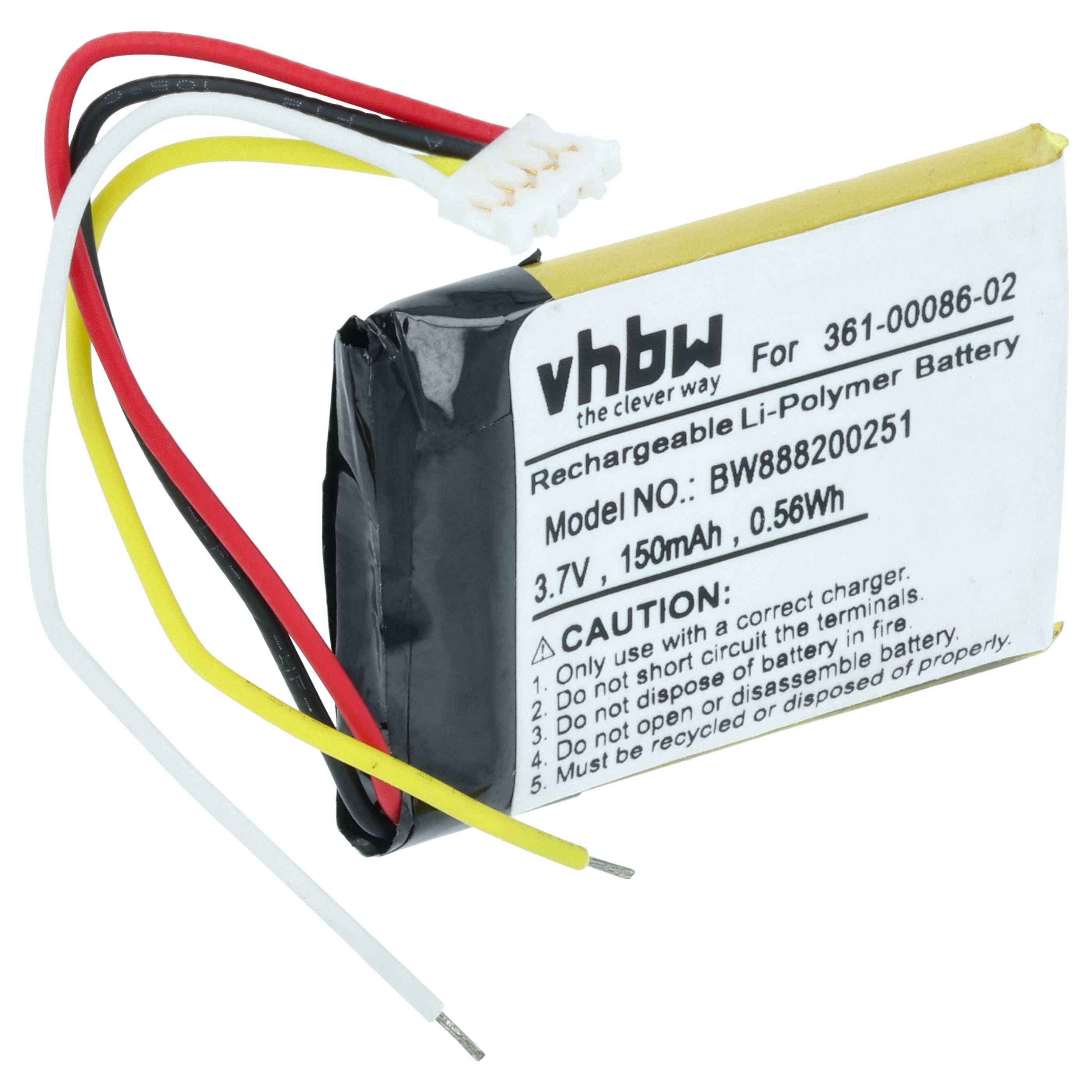 vhbw Akku kompatibel mit Garmin Edge 130 | 3LA037240, 130 Plus GPS Fahrradcomputer Radcomputer (150 mAh, 3,7 V-0