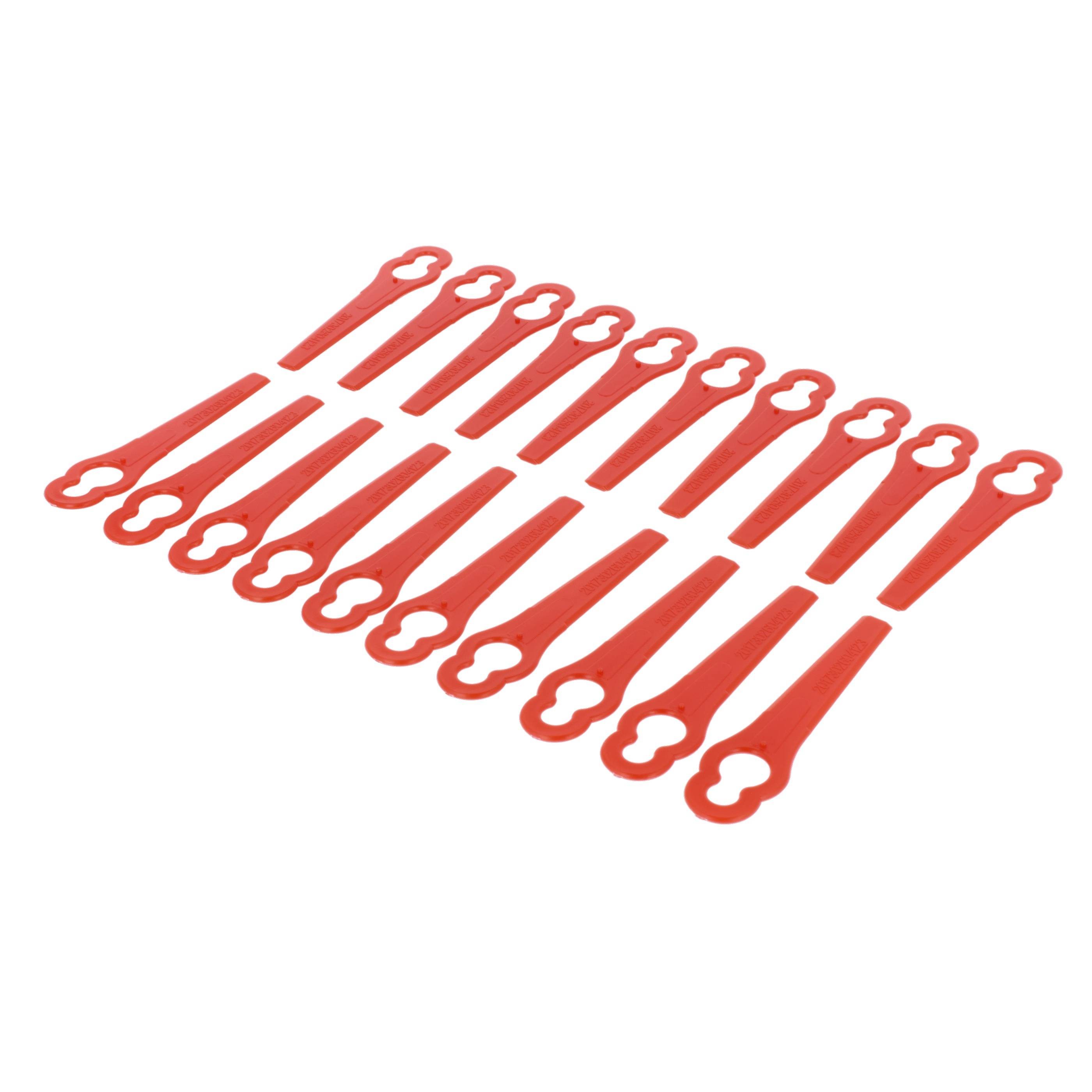 vhbw 20x Ersatz-Messer Ersatz für Recharge Tools 3633020 | 9363144S, 3-GTB-20, 6-GTB-20, 12-GTB-20 für Rasentrimmer --0