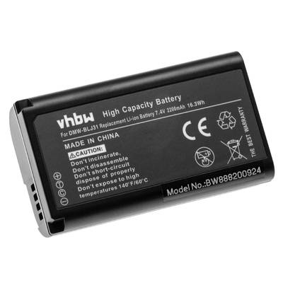 vhbw Akku kompatibel mit Panasonic Lumix DC-S1, DC-S1R Kamera Digicam DSLR (2200mAh, 7,4V, Li-Ion)