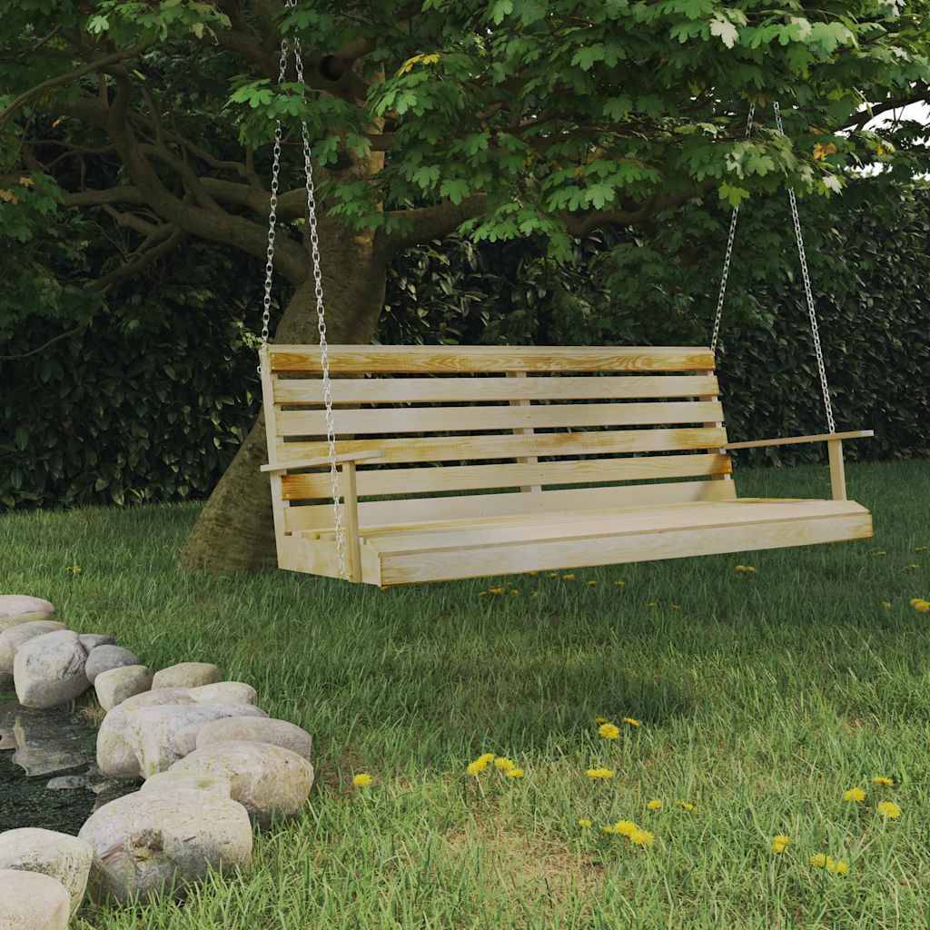 vidaXL Schaukelbank Imprägniertes Kiefernholz 155x65x60 cm-1