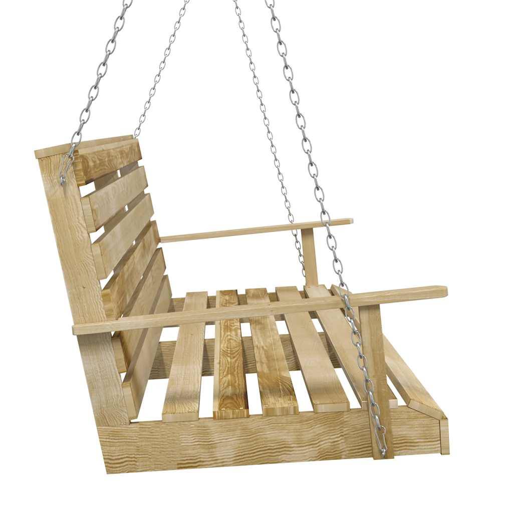 vidaXL Schaukelbank Imprägniertes Kiefernholz 155x65x60 cm-3