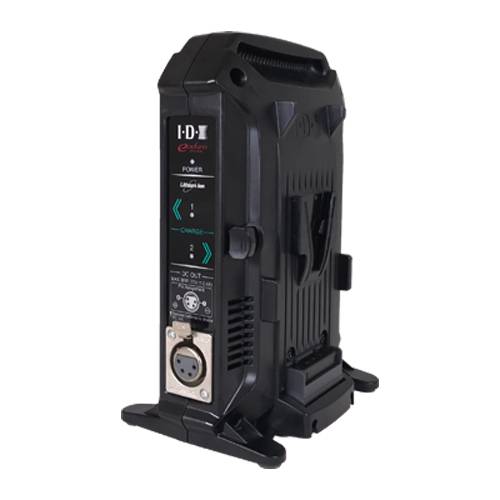 IDX VL-2X - Kompaktes 2-Kanal Ladegerät für V-Mount Akkus (4-pol XLR 36W | AC 100-240V | 50/60Hz | Ladestrom 2,7A) --0