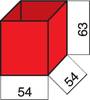 Hünersdorff Sortimentskoffer-Einsatz (L x B x H) 54 x 54 x 63 mm Anzahl Fächer: 1 Inhalt 1 St.