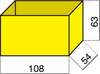 Hünersdorff Sortimentskoffer-Einsatz (L x B x H) 108 x 54 x 63 mm Anzahl Fächer: 1 Inhalt 1 St.
