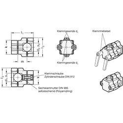 Kreuz-Klemmverbinder, mehrteilig-1