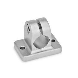 GN 145-B20-2-NI Flansch-Klemmverbinder Edelstahl matt poliert-0