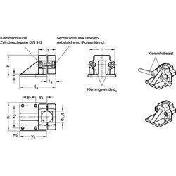 Fuß-Klemmverbinder, Aluminium-1