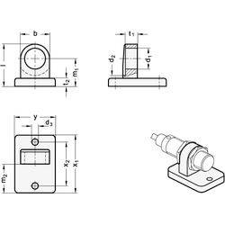 Sensorhalter, Aluminium-1