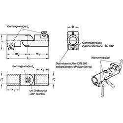 Gelenk-Klemmverbinder, Aluminium-1