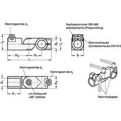 Gelenk-Klemmverbinder, Aluminium-1