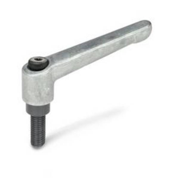 GN 300-30-M6-12-RH Klemmhebel mit Schraube, verstellbar AG, unlackiert