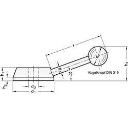 Schalthebel, Stahl - Otto Ganter GmbH & Co. KG-1