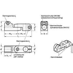 Gelenk-Klemmverbinder, Aluminium-1