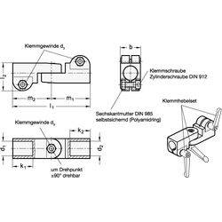 Gelenk-Klemmverbinder, Aluminium-1